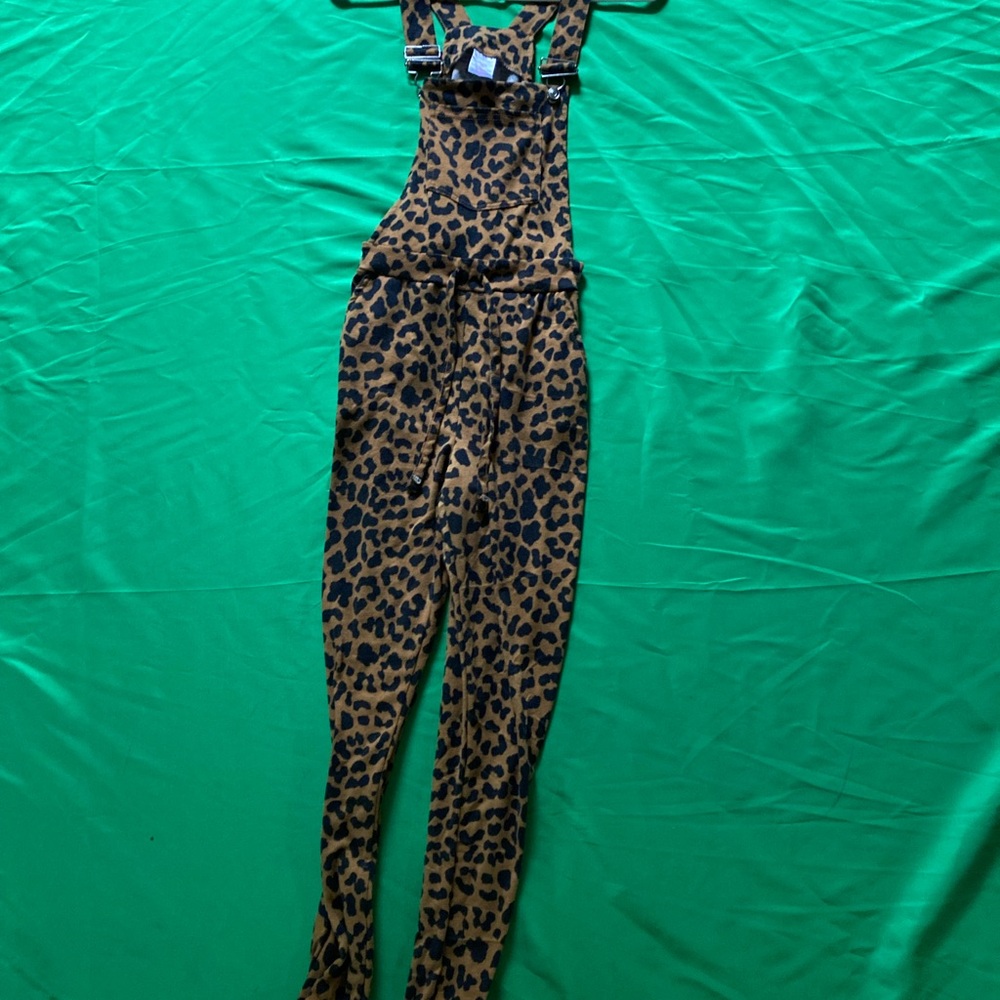 No Boundaries Leopard Print Jumpsuit